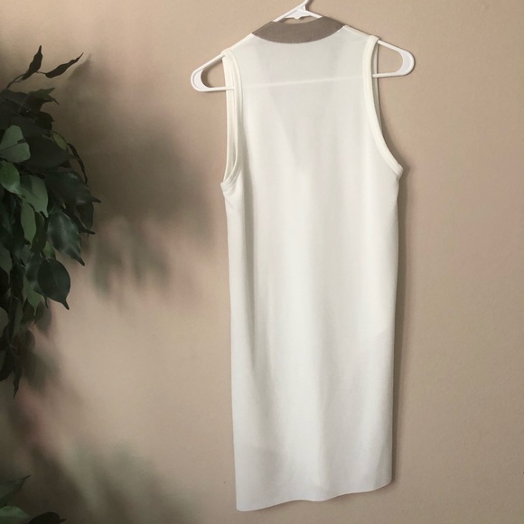 NWOT Zara Asymmetrical Cream Tunic Blouse Neutral - Picture 6 of 8